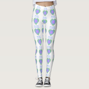 Leggings Curo Con Reiki, Corazones