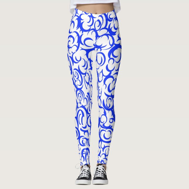 Leggings Curvas azules (Anverso)