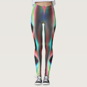 Leggings Curvas coloridas con un estilo esponjoso y borroso