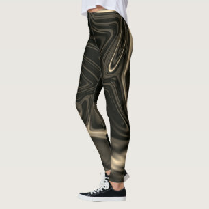 Leggings Curvas marrones o ondulación, más oscuras.