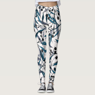 Leggings Curvas naturales de mano floral