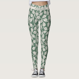 Leggings Custom Emerald Green Flower before wedding