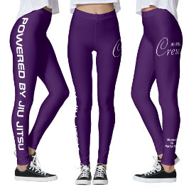 Leggings Custom Print Jiu Jitsu Crew Purple Spats