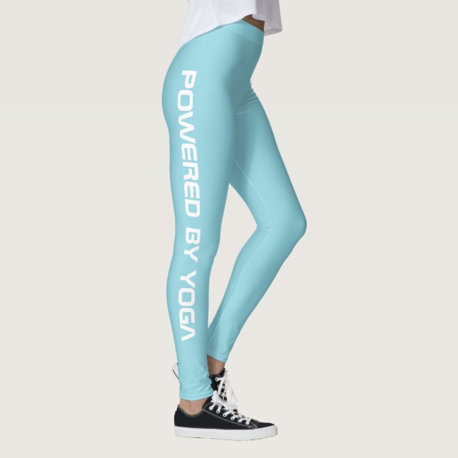 Leggings Custom Print Yoga Crew Robin Egg Blue (Derecha)
