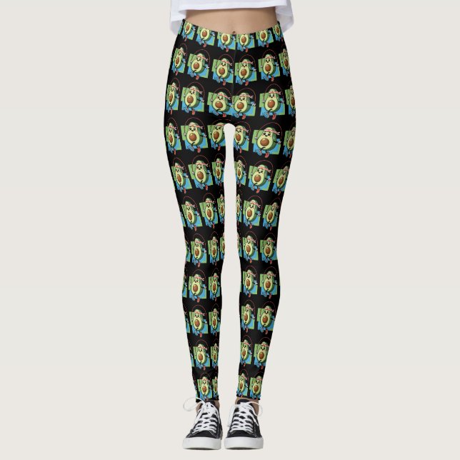 Leggings Cute Aguacate Jump Rope - Fitness Kawaii (Anverso)