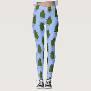 Leggings Cute aguacate salto cuerda personalizado ilustraci