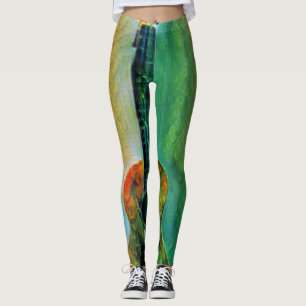 Leggings Cute Bass Guitar