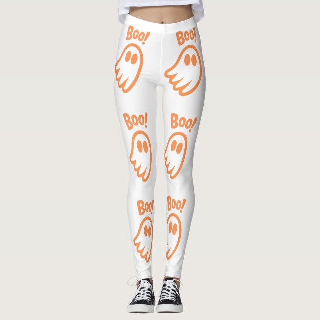 Leggings ¡Cute Boo! - Diseño de Halloween (Anverso)