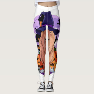 Leggings Cute Capybara Halloween Bruja Calabaza sudadera