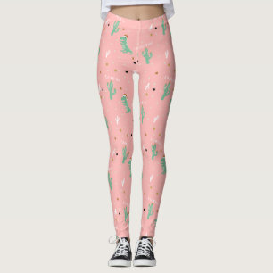 Leggings Cute Dino y Cactus On Point