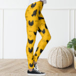 Leggings Cute diversión amarillo negro piernas de pollo<br><div class="desc">Las piernas adornaban el patrón de pollo.</div>