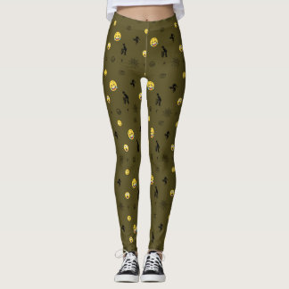 Leggings "Cute divertida Emoji de los rostros de emoción"