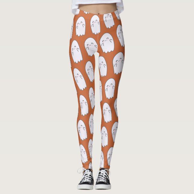 Leggings Cute Fantasma Halloween Disstume (Anverso)