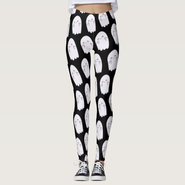 Leggings Cute Fantasma Halloween Disstume (Anverso)