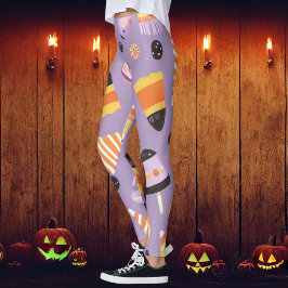 Leggings Cute Halloween Candycorn