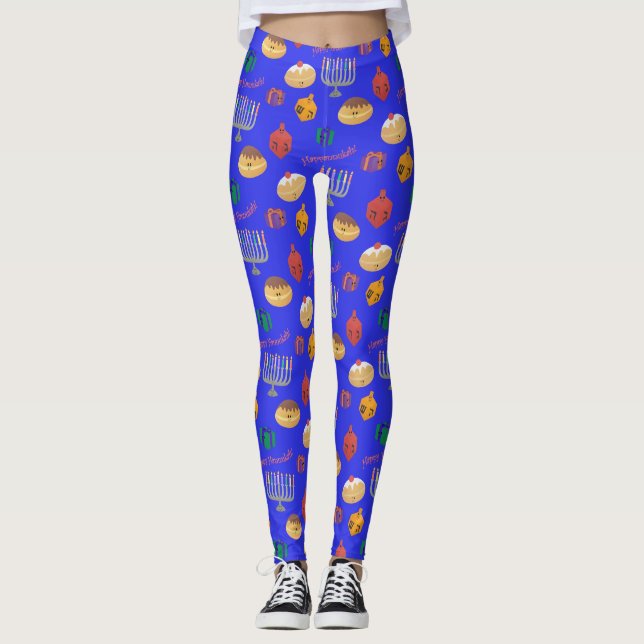 Leggings Cute Hannukah Patterned (Anverso)
