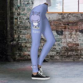 Leggings Cute Hippo Leging