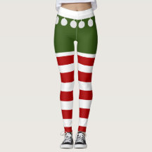 Cute Navidades Elf Stripes Divertido Tassel Costum
