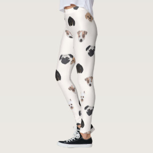 Leggings Cute Puppy Dogs Illustration