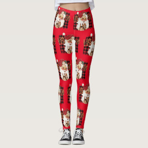 Leggings Cute Santa