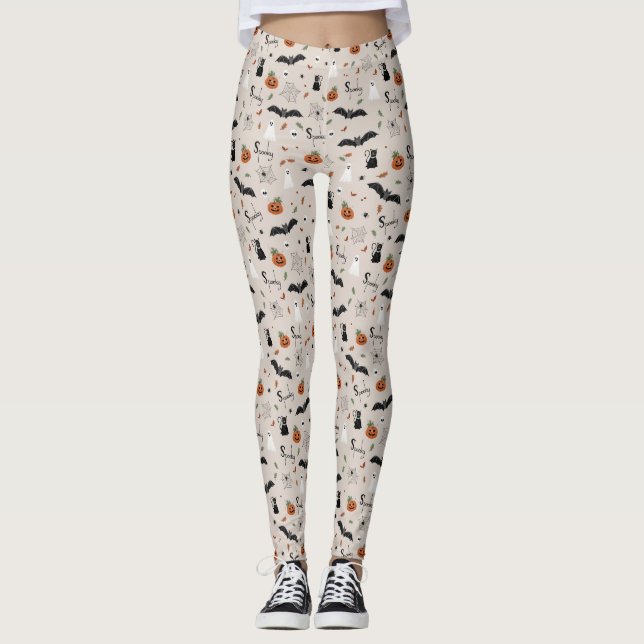 Leggings Cute Spooky Halloween Fall (Anverso)