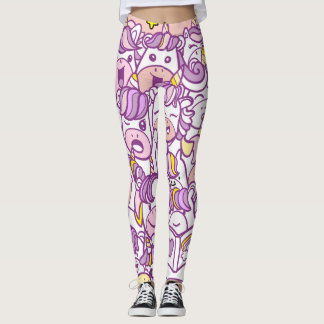 Leggings Cute Unicorn Pony: Colección Magic Doodle