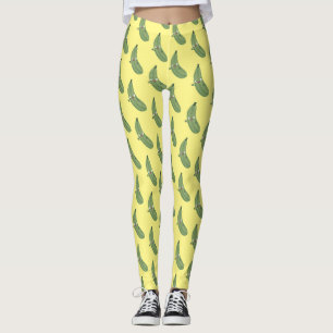 Leggings Cute zucchini feliz personalizado ilustracion