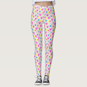 Leggings Cuto colorido patrón de corazones Funda-Mate iPhon