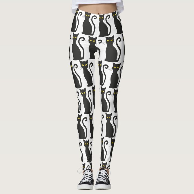 Leggings Cuto de gato negro (Anverso)