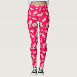 Leggings Cuto Sfinx cat, rosa