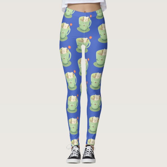 Leggings Cuto teabag taza personalizado personaje de humor (Anverso)