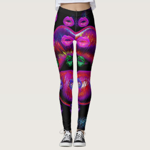 Leggings Cyber Venus Labios - Mis Labios son para ti. Multi