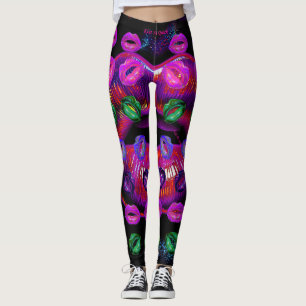 Leggings Cyber Venus Lips - Bésame Rápido. Multiplicado.