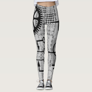 Leggings Cyberpunk Tech Geek Gear e ingeniero electrónico 
