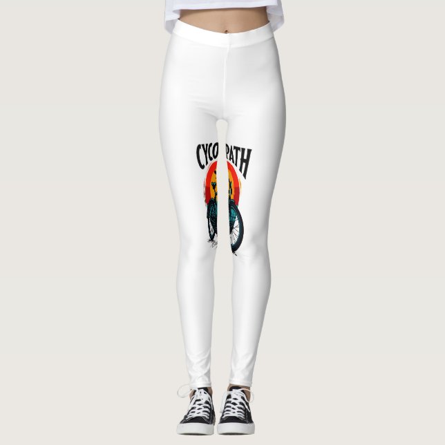 Leggings Cycopath: Bicicleta energética con té gráfico al a (Anverso)