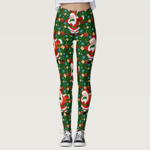 Leggings dabbing santa
