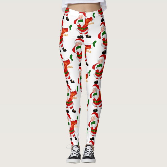 Leggings dabbing santa claus (Anverso)