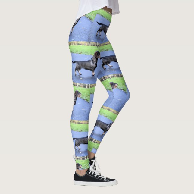 Leggings dachshund cableado lleno (Derecha)
