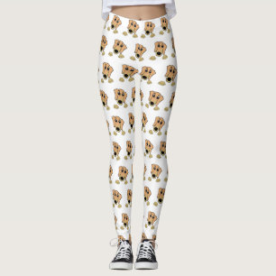 Leggings dachshund fawn y el personalizado de peeking de br