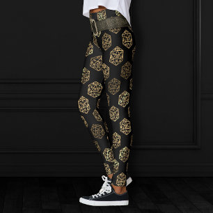 Leggings Dados de RPG   Jugador de Mesa Retro de Fantasía D