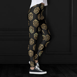 Leggings Dados de RPG   Jugador de Mesa Retro de Fantasía D