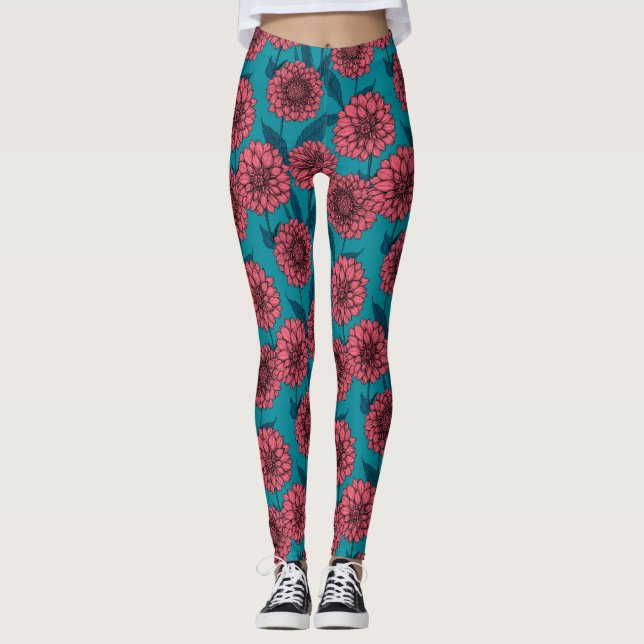 Leggings Dahlias (Anverso)