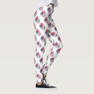 Leggings Daisies patrióticos