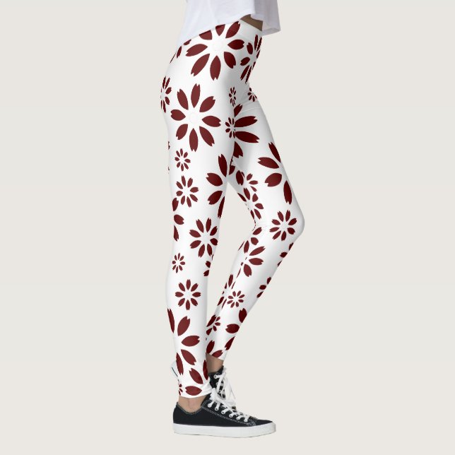 Leggings Daisies ropa de mujer simple y elegante (Derecha)