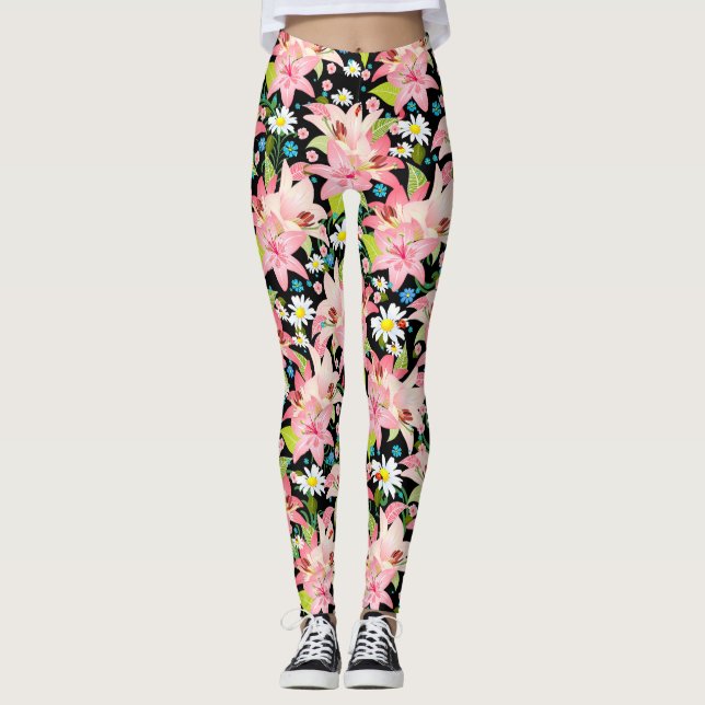 Leggings Daisies Y Lillies (Anverso)