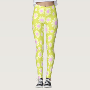 Leggings Daisy Lime Beige