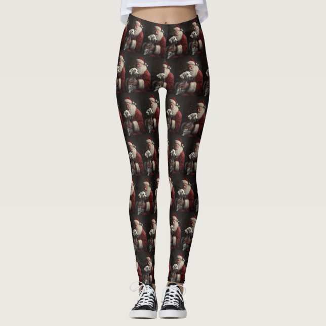 Leggings Dalmacia Con Navidades Festejos De Santa Claus (Anverso)