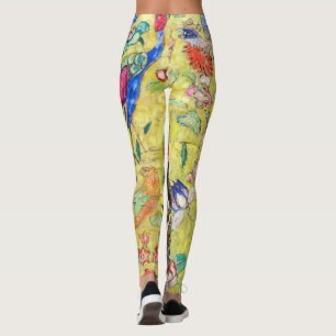 Leggings Dama con abanico de Gustav Klimt, Japonismo vintag