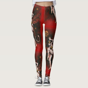 Leggings Dama de Diablo Vintage Danzando Leyendas Góticas