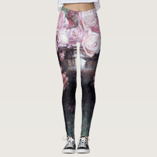 Leggings Dama y Rosas, John William Waterhouse